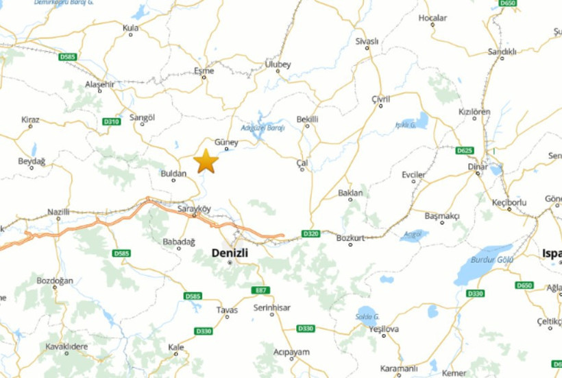 Son dakika: Denizli 4.1 b&uuml;y&uuml;kl&uuml;ğ&uuml;nde deprem ile sallandı - Resim : 1