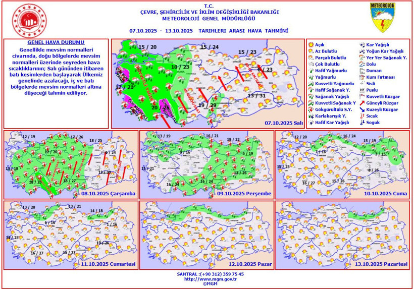 55 il için turuncu ve sarı kodlu uyarı! Meteoroloji açıkladı: Kuvvetli yağış geliyor - Resim : 1