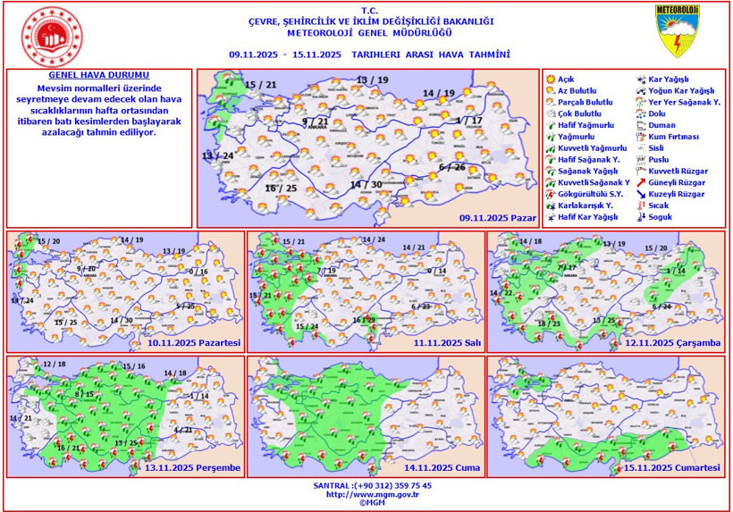 Meteoroloji'den uyarı! Sıcak hava yerini yağışa bırakıyor - Resim : 1