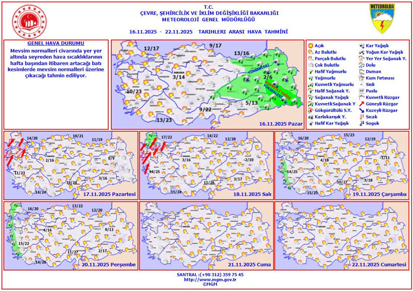 Meteoroloji duyurdu! Yeni haftada hava ısınıyor - Resim : 1