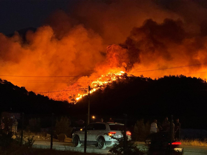 Fethiye'de yanan ormanlık alan havadan görüntülendi - Resim: 7