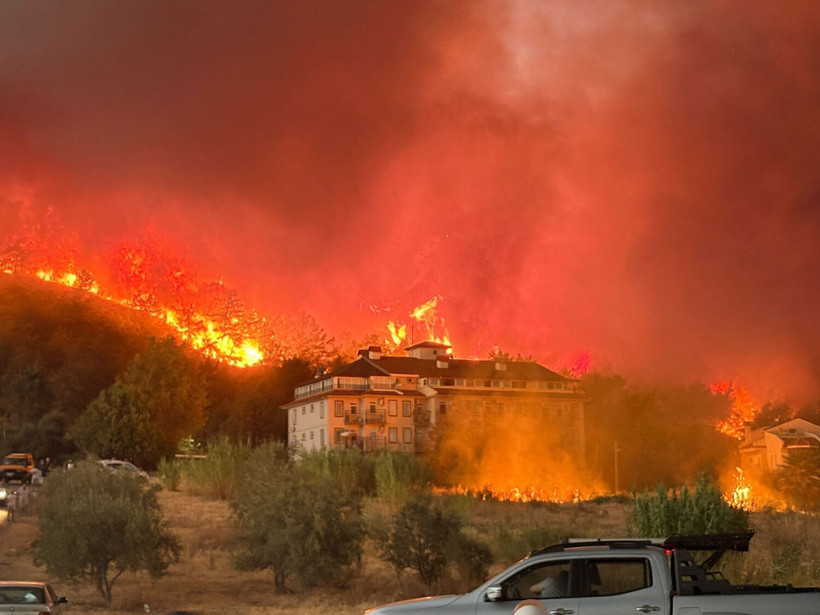 Fethiye'de yanan ormanlık alan havadan görüntülendi - Resim: 9